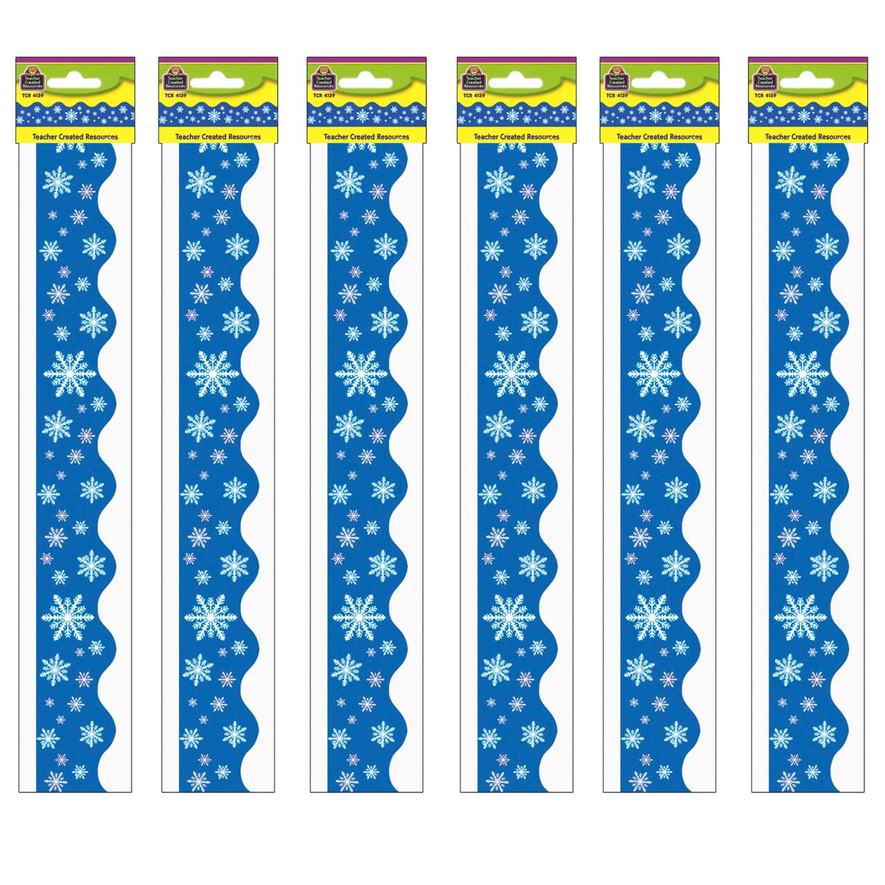 Teacher Created Resources® Snowflakes Border Trim, 210ft.